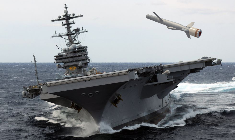 Чуть не попала! Авианосец США "понюхал" иранскую ракету