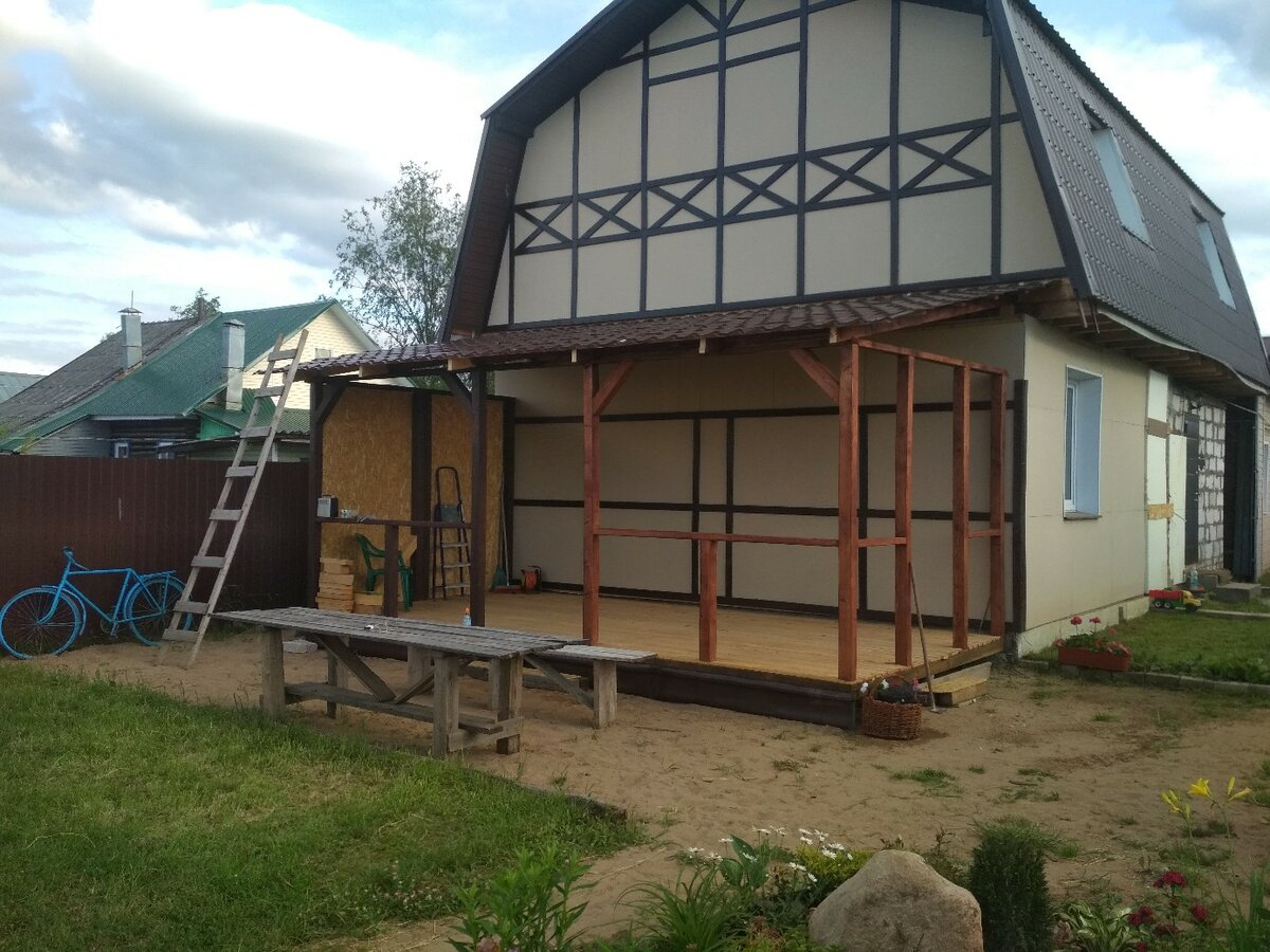 Построил сам пристройку к дому по информации из интернета