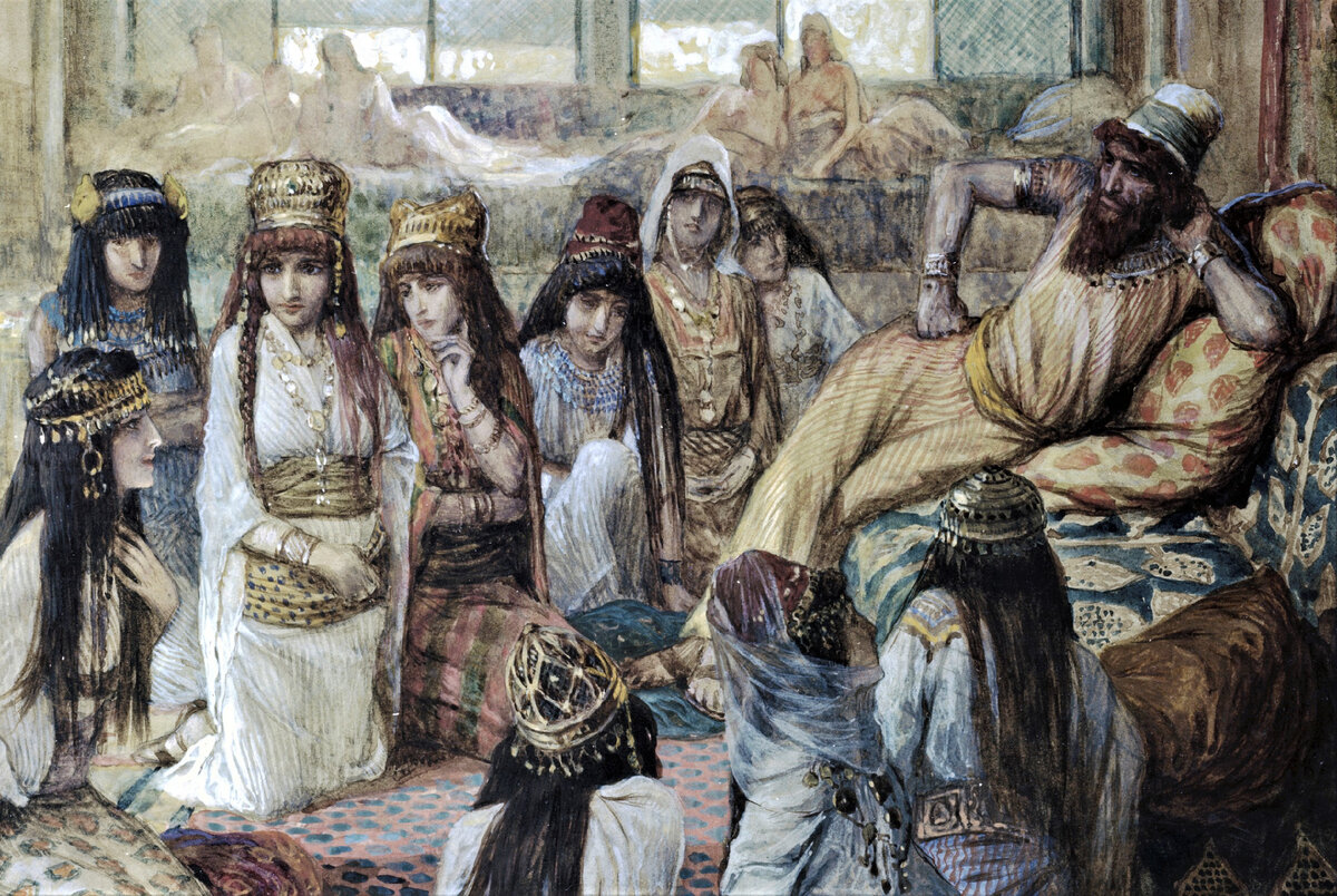 Царь Соломон с женами.