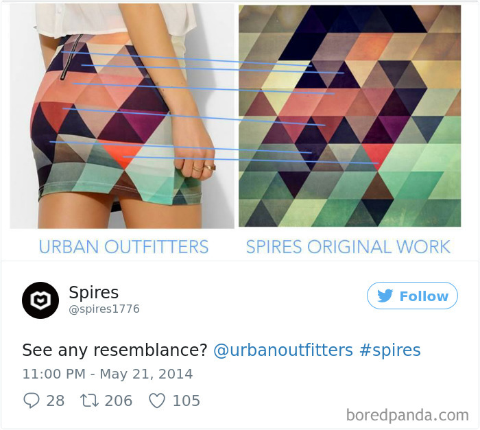 Urban Outfitters Steals Artist's Spires Work And Puts In On A Skirt