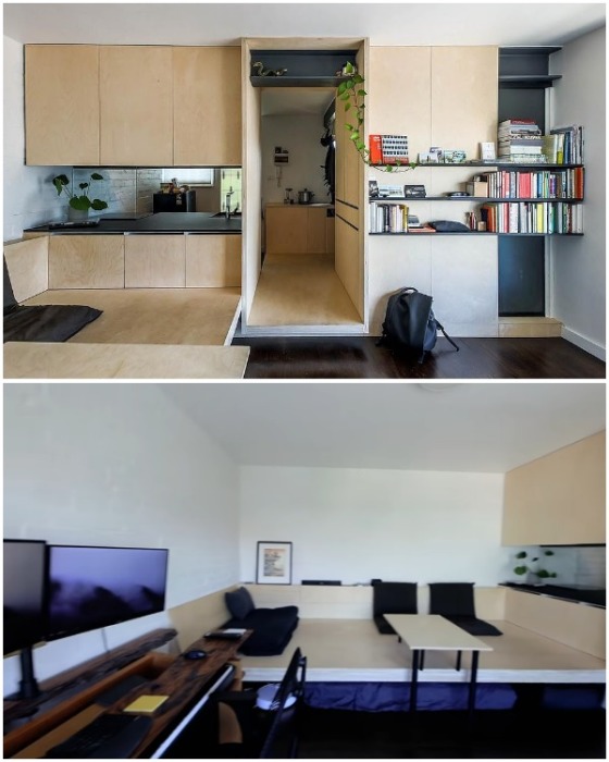 Как молодой архитектор превратил убогую развалюху 28 кв. м. в стильную студию Как молодой архитектор превратил убогую развалюху 28 кв. м. в стильную студию интерьер и дизайн,квартира,малометражка