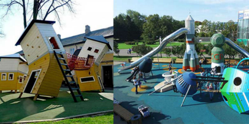 Детские площадки от датской компании, перед которыми не могут устоять даже взрослые детские площадки