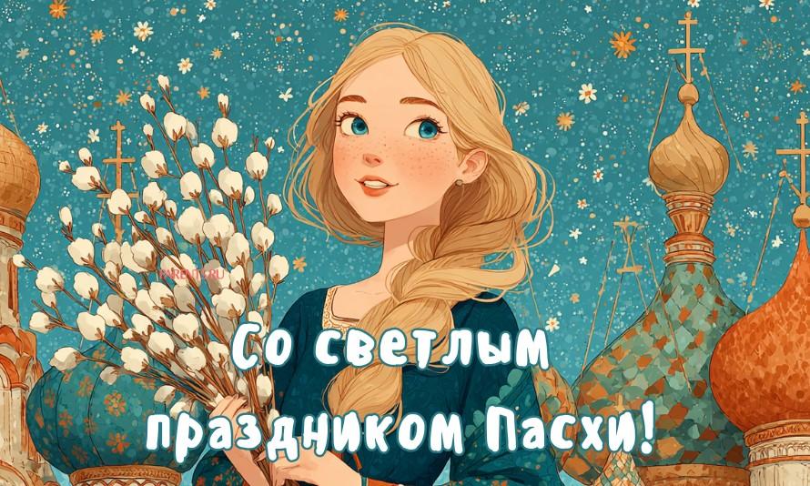 40+ красивых открыток «С Пасхой» для поздравления бабушек, дедушек, родителей, подруг — в общем, всех