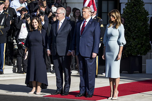 Дональд и Мелания Трамп встретились с премьер-министром Австралии и его супругой в Белом доме