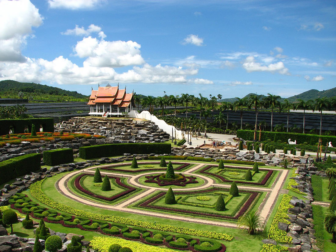 Тропический сад Нонг Нуч: грандиозный ботанический комплекс в Таиланде автотуризм