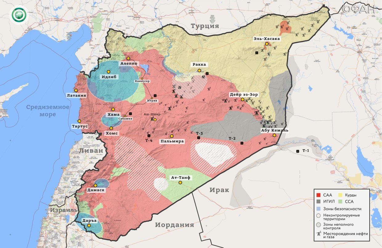Сирия: под руководством США на военной базе «Ат-Танф» формируется новый очаг ИГИЛ