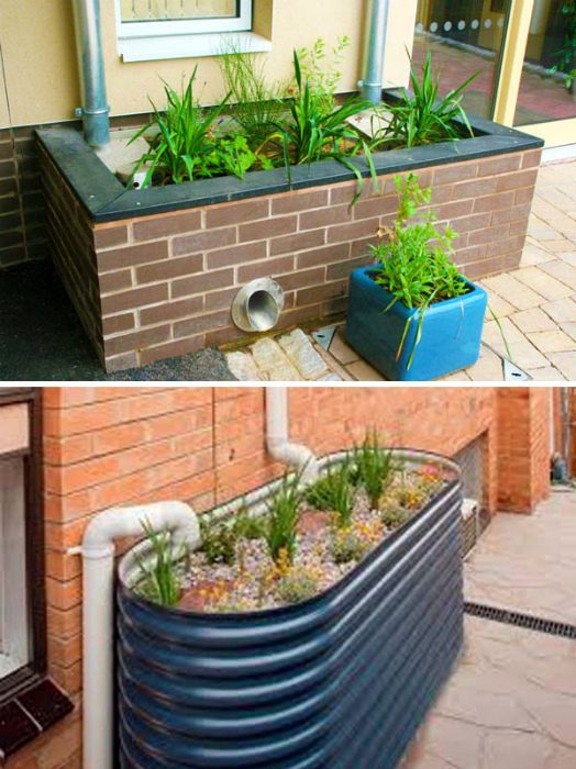 Идеи создания необычной ливневой системы в частном доме для дома и дачи,ландшафтный дизайн