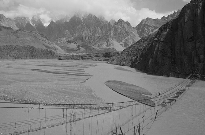 Пакистан. Подвесные мосты Хуссаини. история, мосты, путешествия, факты, фото