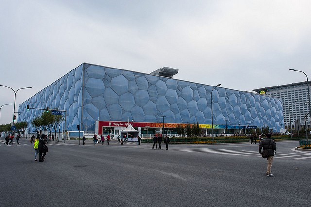 Водный Куб в Пекине, Китай авиатур