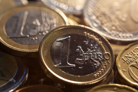 One Euro coins are seen in this illustration taken November 9, 2021. REUTERS/Dado Ruvic/Illustration