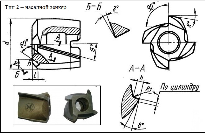 Зенковка на чертеже. Зенкер насадной чертеж. Насадной зенкер по металлу чертеж. Зенкер насадной схема обработки. Зенкер цельный насадной чертеж.