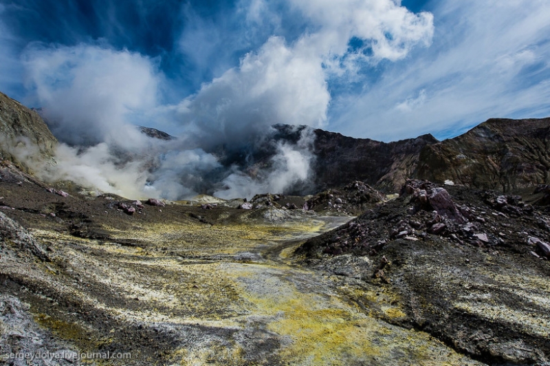 Новая Зеландия: Уайт-Айленд — частный вулкан посреди океана
