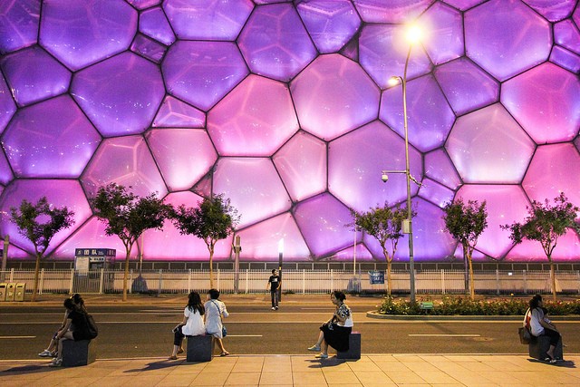 Водный Куб в Пекине, Китай авиатур