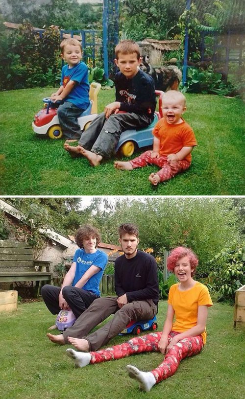 Воссозданные семейные фотографии, которые доказывают, что время не властно над самым важным Воссозданные семейные фотографии, которые доказывают, что время не властно над самым важным