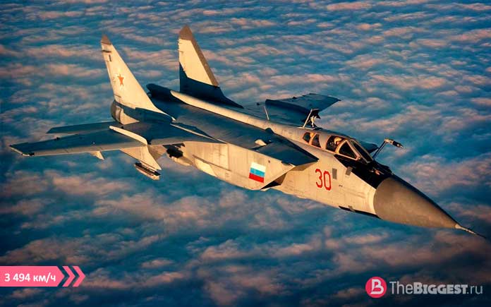 Самые быстрые самолеты России: Миг-25