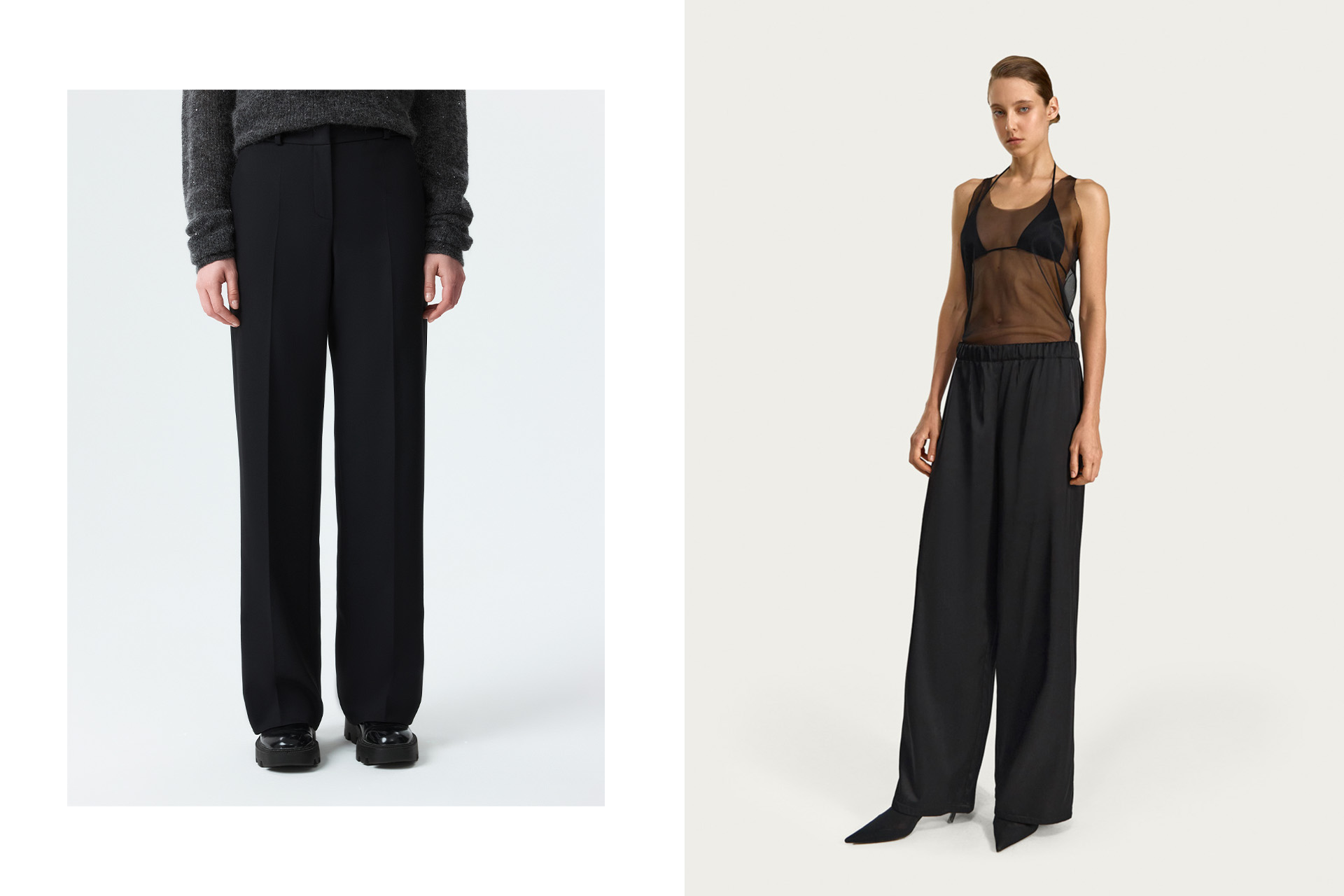 Классические прямые брюки / брюки «Вита» на эластичном поясе