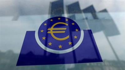 The European Central Bank (ECB) logo is pictured before a news conference on the outcome of the meeting of the Governing Council in Frankfurt, Germany, January 23, 2020. REUTERS/Ralph Orlowski