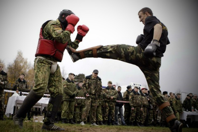 Ножевой бой в спецназе Альфа