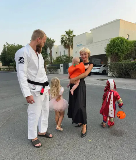 Саша Маркина с семьёй