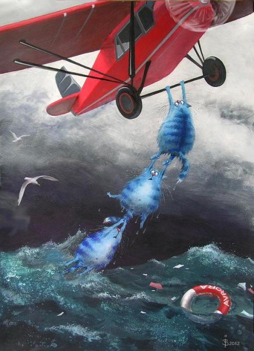 Непростая жизнь дворовых кошек и котов. Художница Ирина Зенюк Непростая жизнь дворовых кошек и котов. Художница Ирина Зенюк иллюстрация