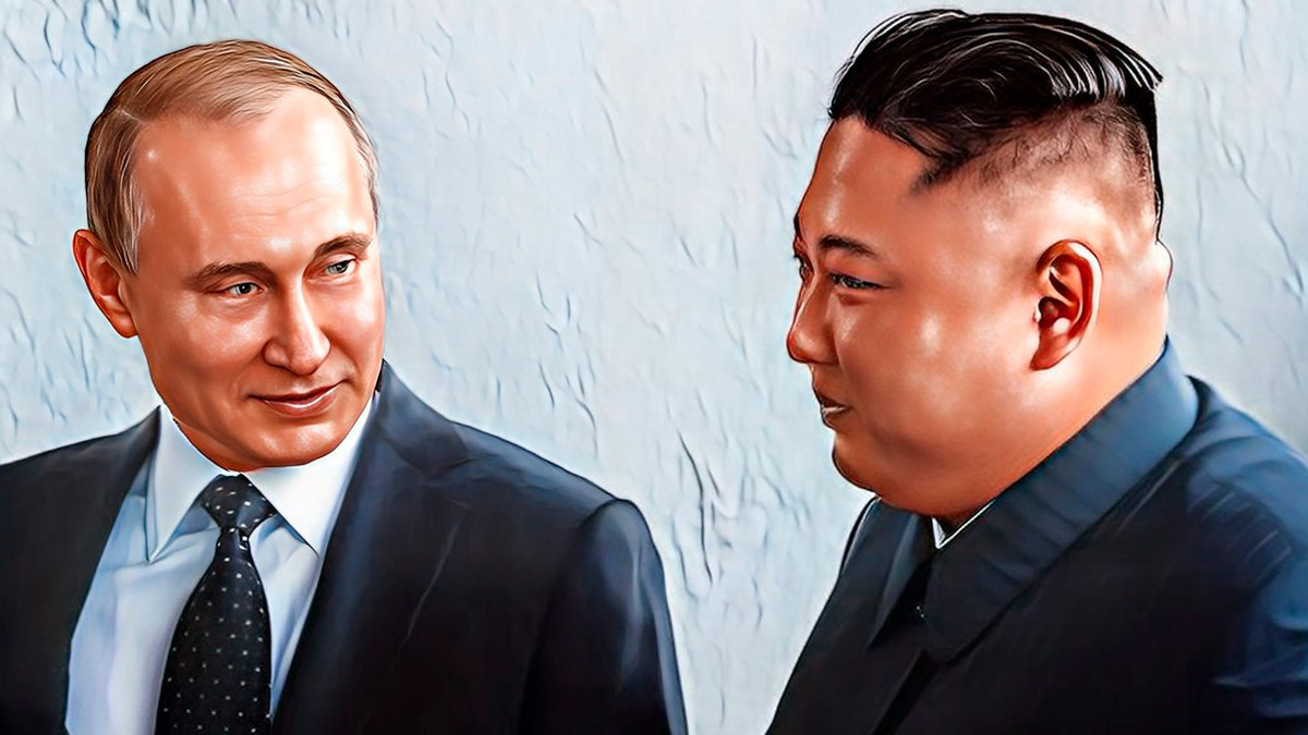 Владимир Путин и Ким Чен Ын. 