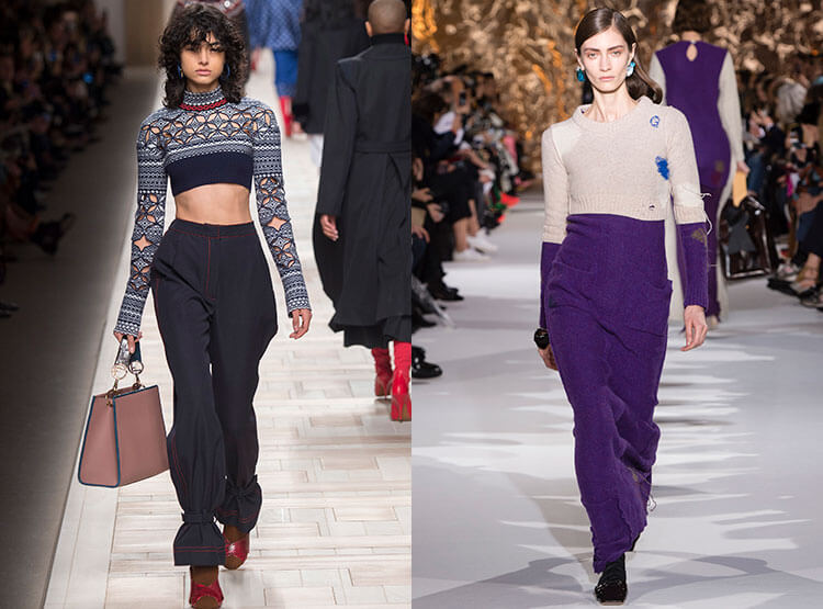 Короткие свитера 2017-2018: Fendi-Acne-Studios