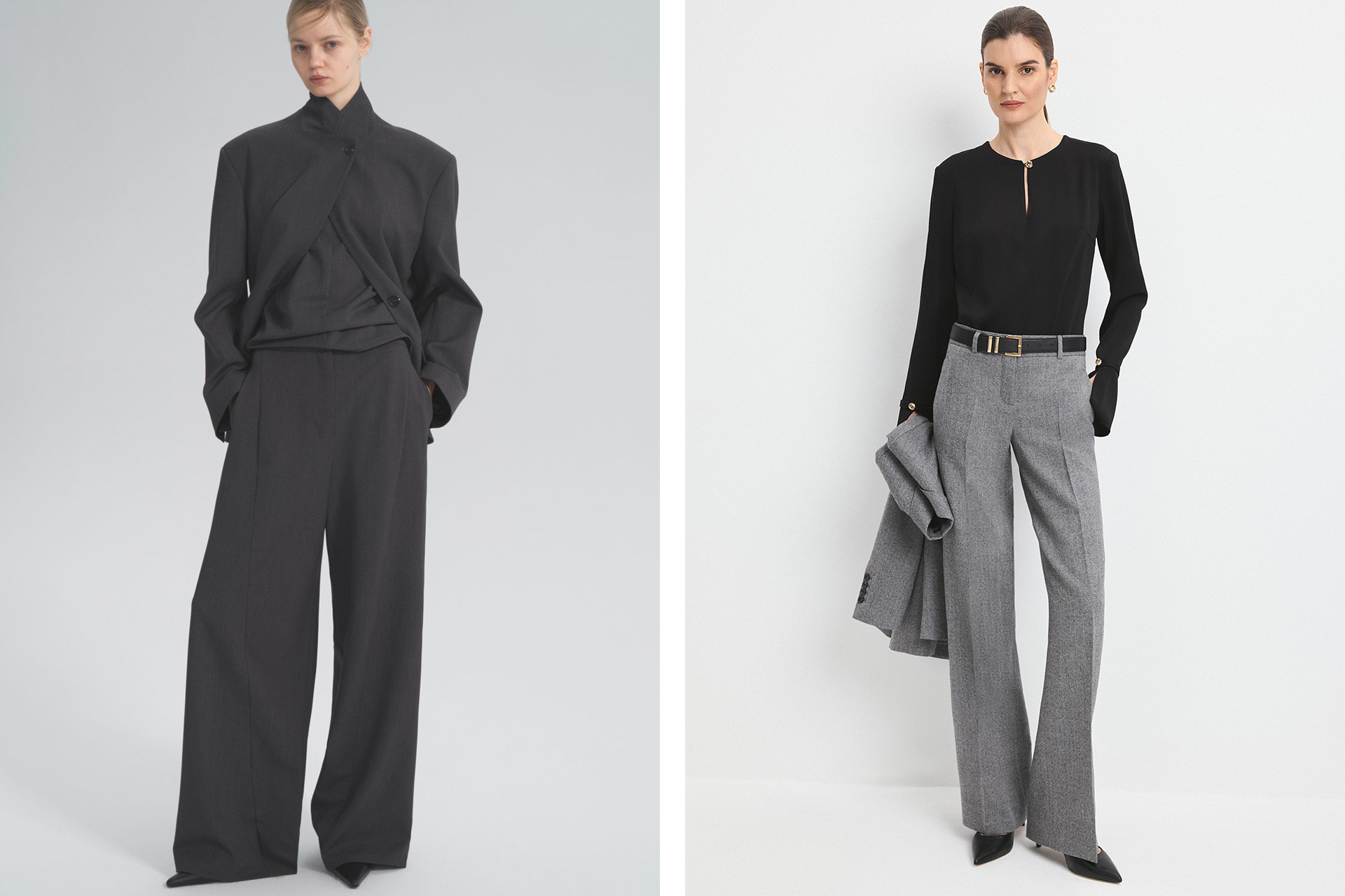 Брюки Jess / брюки из шерсти в ёлочку