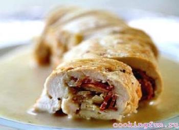 Куриные грудки с ветчиной и сыром