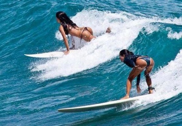 Девушки и серфинг