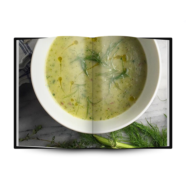 Крем-суп из фенхеля с миндалем