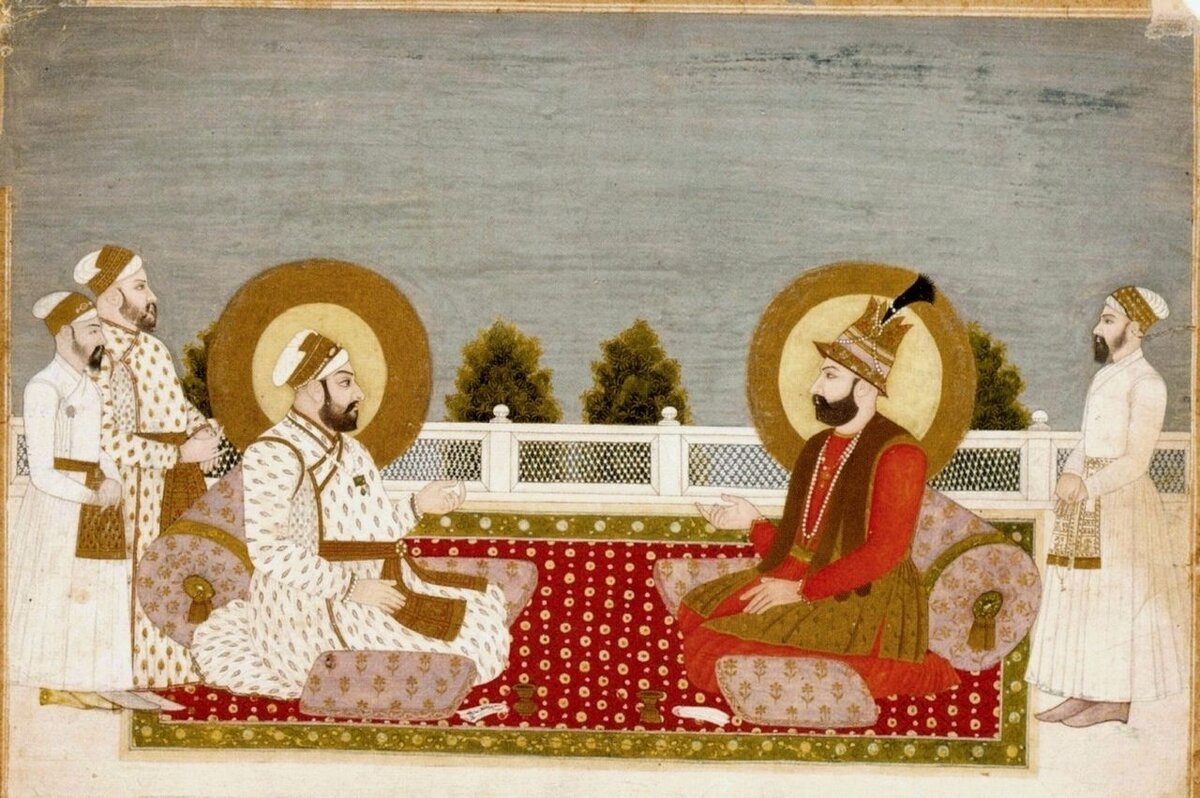 Мухаммед Шах и Надир Шах.