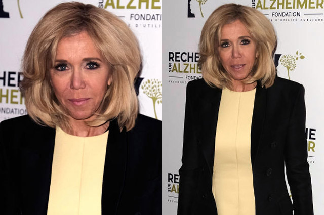 Брижит Макрон на благотворительном вечере в Париже