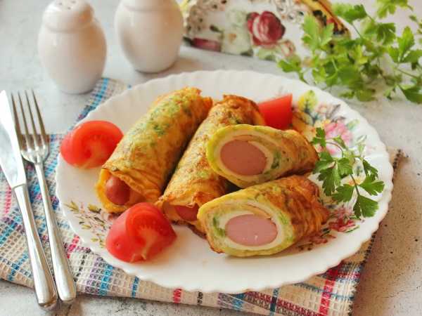 Сосиски в тесте без теста, рецепт с фото