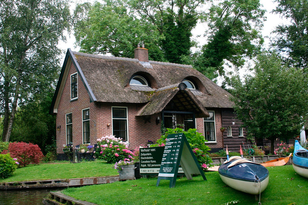 Гитхорн - деревня без дорог, Нидерланды Гитхорн - деревня без дорог, Нидерланды Европа