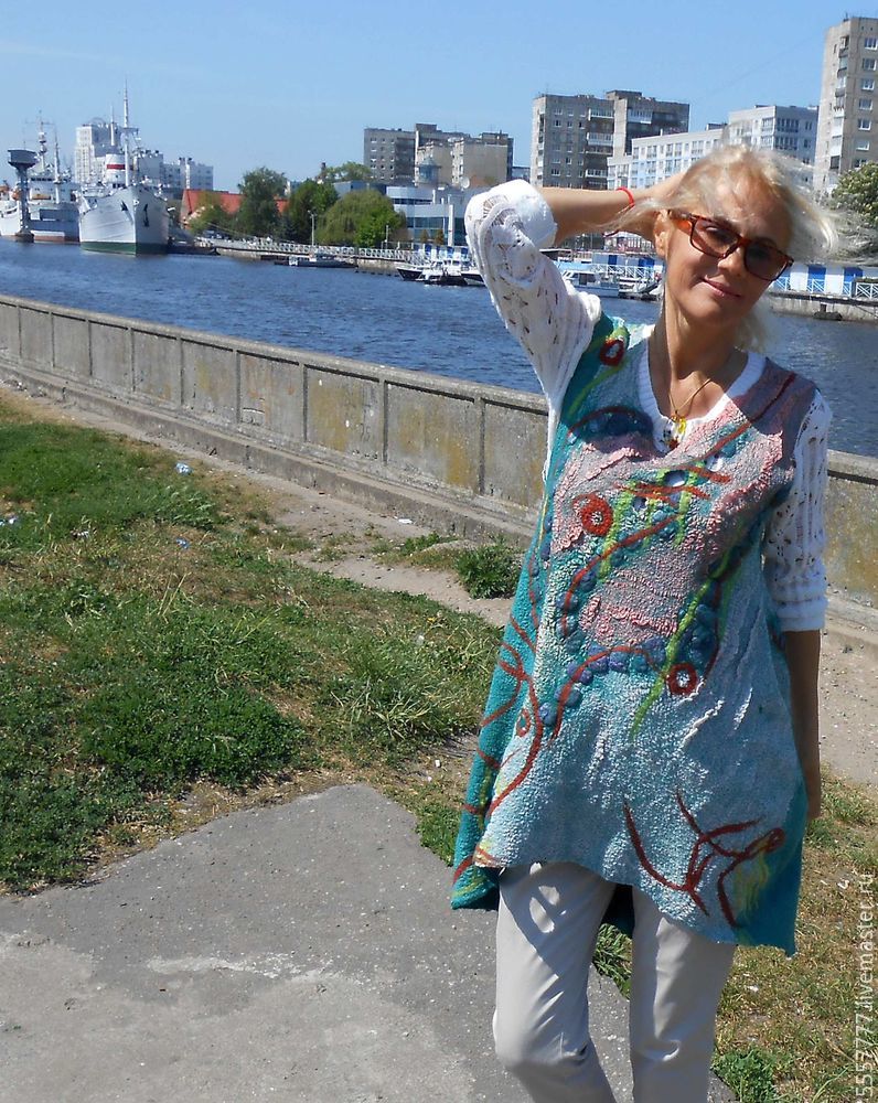Создаем оригинальную тунику из марли и шерсти Создаем оригинальную тунику из марли и шерсти