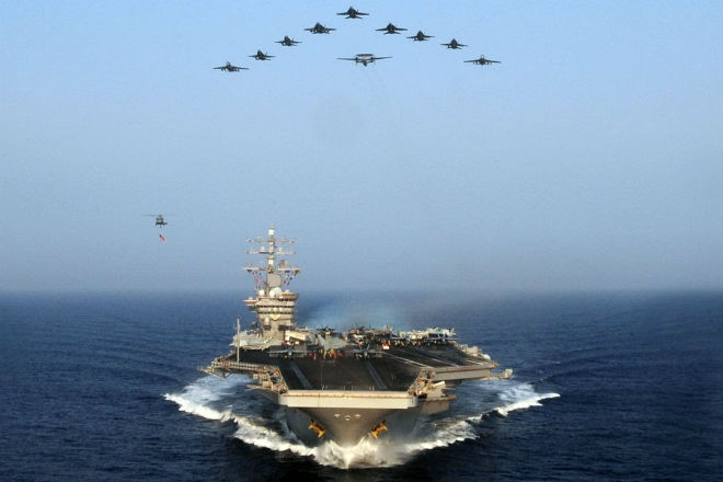 Флот России против авианосца США: кто сильнее пространство