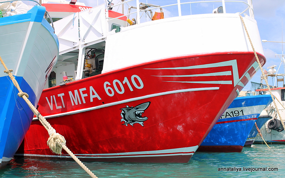 Зачем на мальтийских лодках рисуют глаза? мальта,мир,путешествие,самостоятельные путешествия,страны