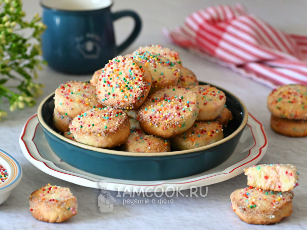 Печенье с посыпкой, рецепт с фото
