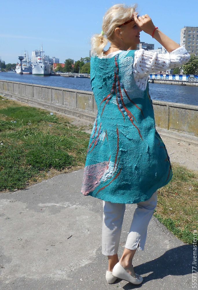 Создаем оригинальную тунику из марли и шерсти Создаем оригинальную тунику из марли и шерсти