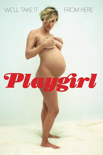 Хлоя Севиньи снялась полностью обнаженной для журнала Playgirl незадолго до родов Фотосессии