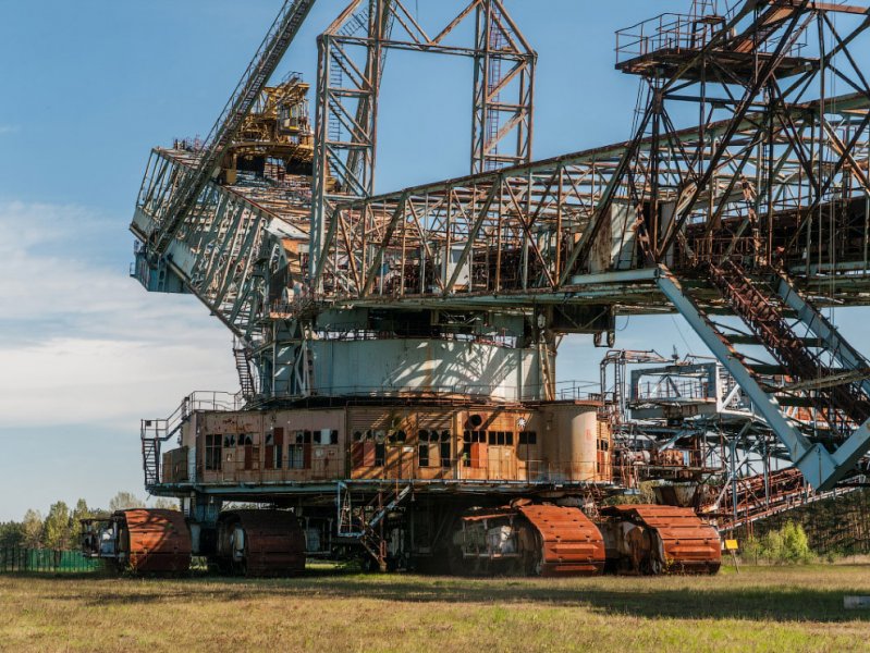 Гигантский заброшенный экскаватор Bagger 258 Bagger 258, авто, германия, ковш, роторный экскаватор, техника, фото, экскаватор