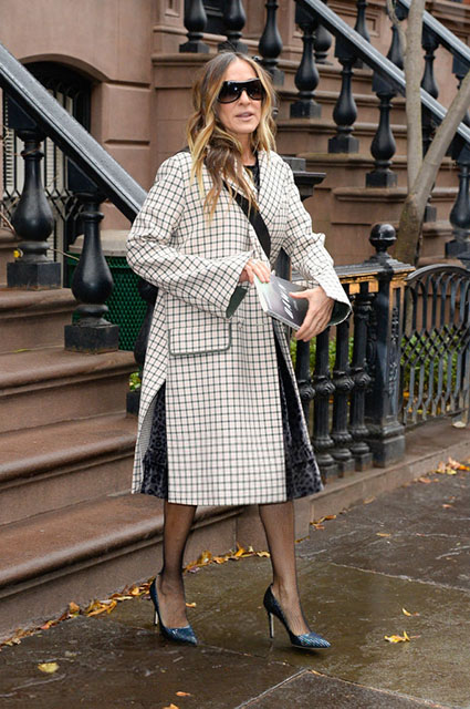 Тренд дня: учимся сочетать разные принты вместе с Сарой Джессикой Паркер звездный стиль