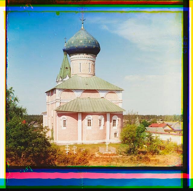 Khram v Orshskom monastyri︠e︡. Orshskīĭ Voznesenskīĭ monastyrʹ v 22 verstakh ot Tveri