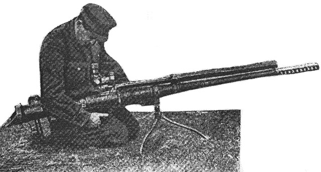 Первый динамо-реактивный гранатомет Курчевского оружие