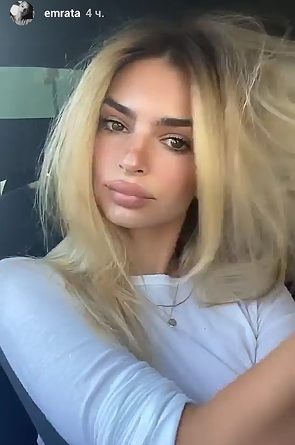 Эмили Ратажковски впервые стала блондинкой Эмили Ратажковски впервые стала блондинкой Было/Стало