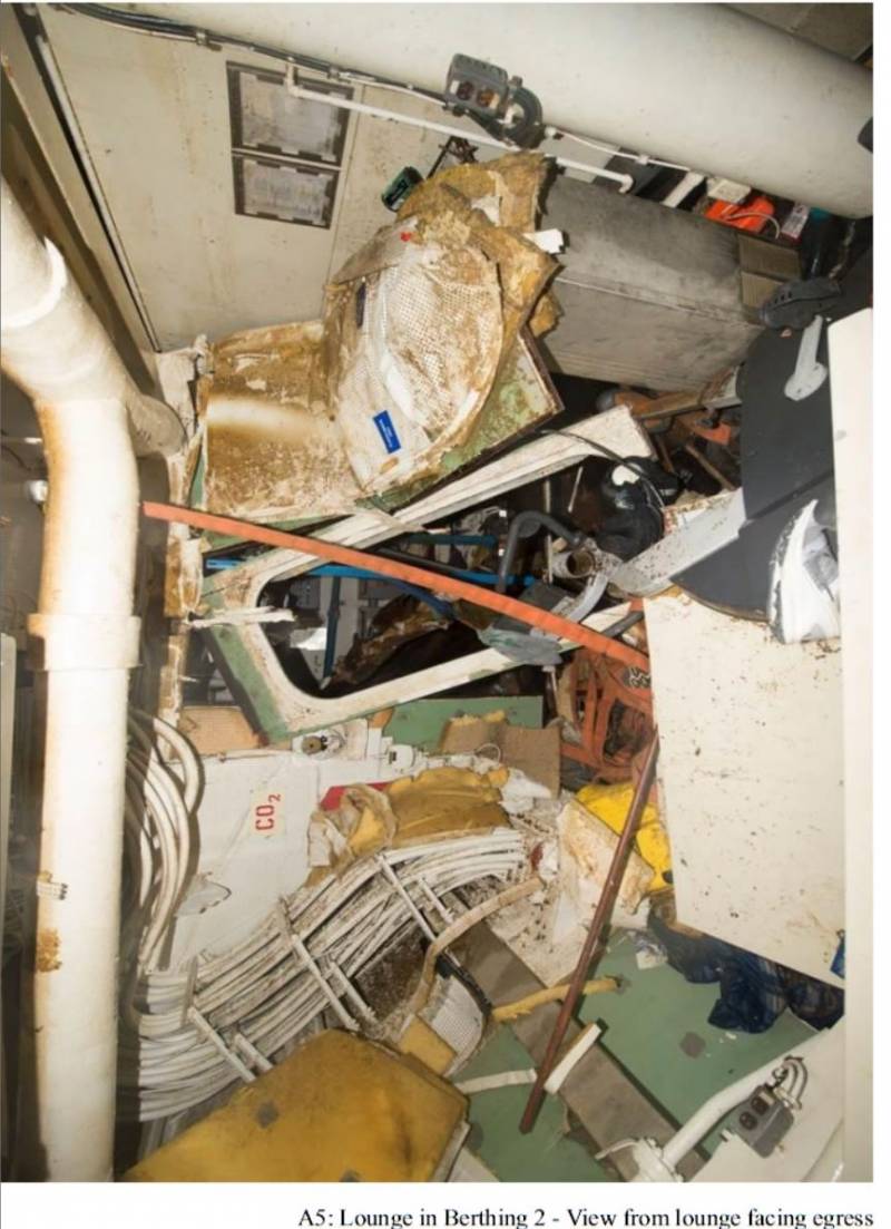 Последствия cтолкновения USS Fitzgerald с контейнеровозом ASX Crystal Последствия cтолкновения USS Fitzgerald с контейнеровозом ASX Crystal вмф