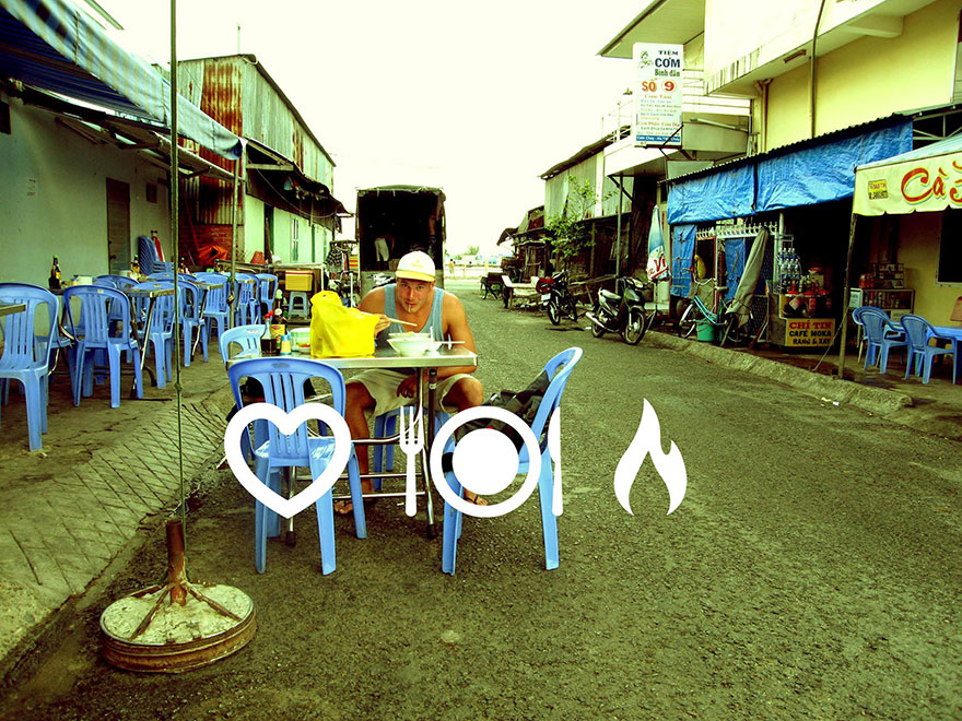 футболка путешественника с иконками для общения