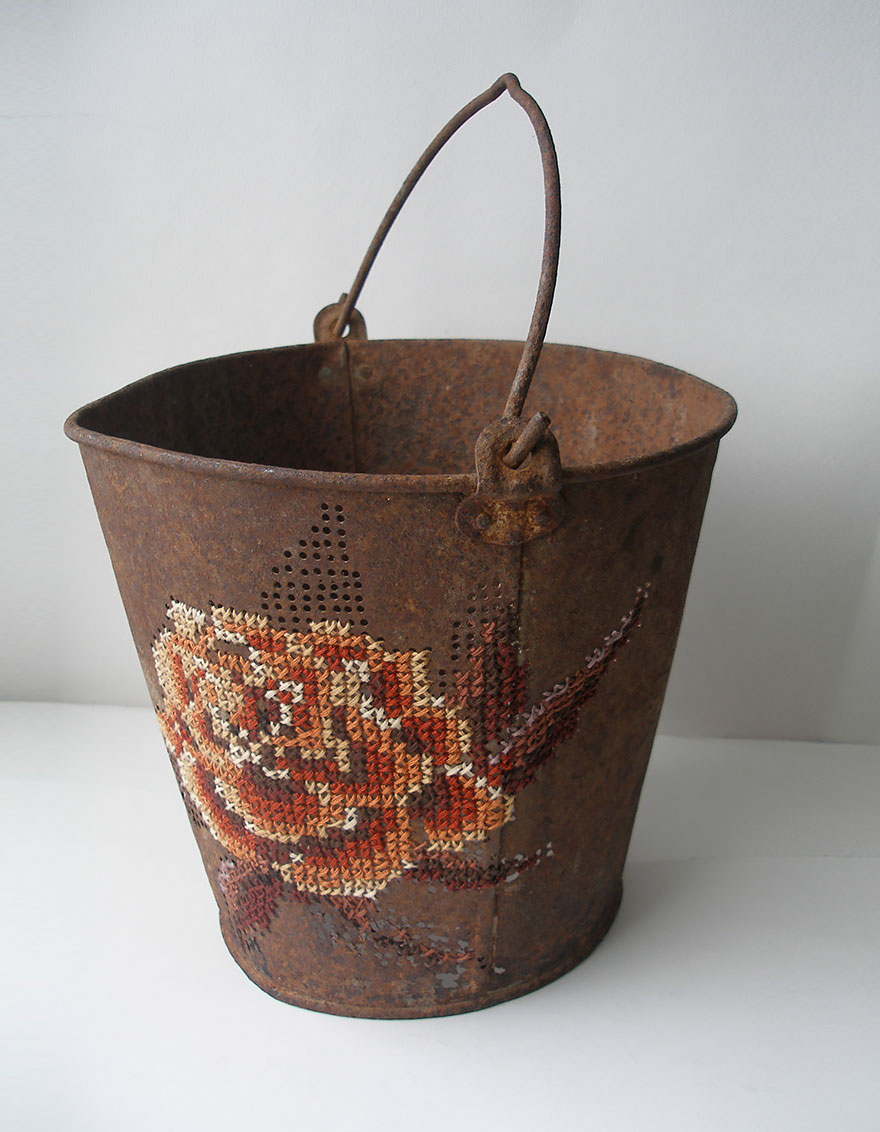 удивительная современная вышивка 