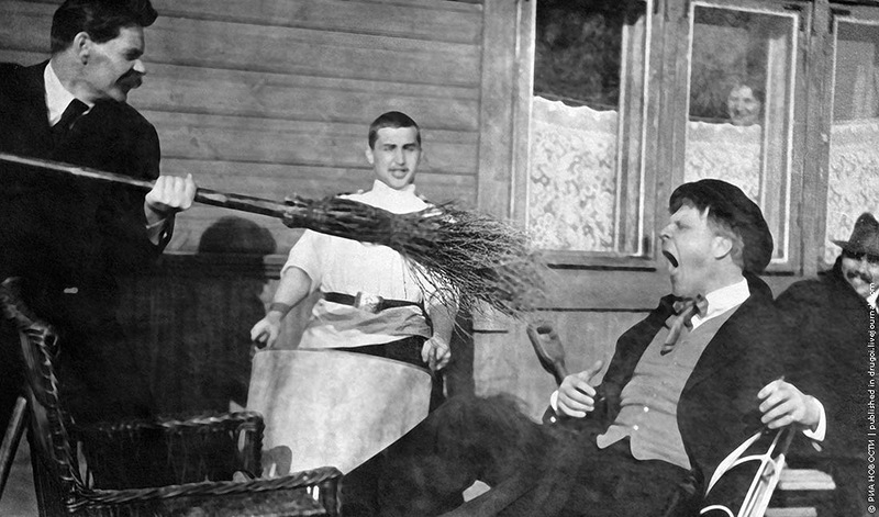 Максим Горький и Федор Шаляпин 1 июля 1905 года. РИА Новости