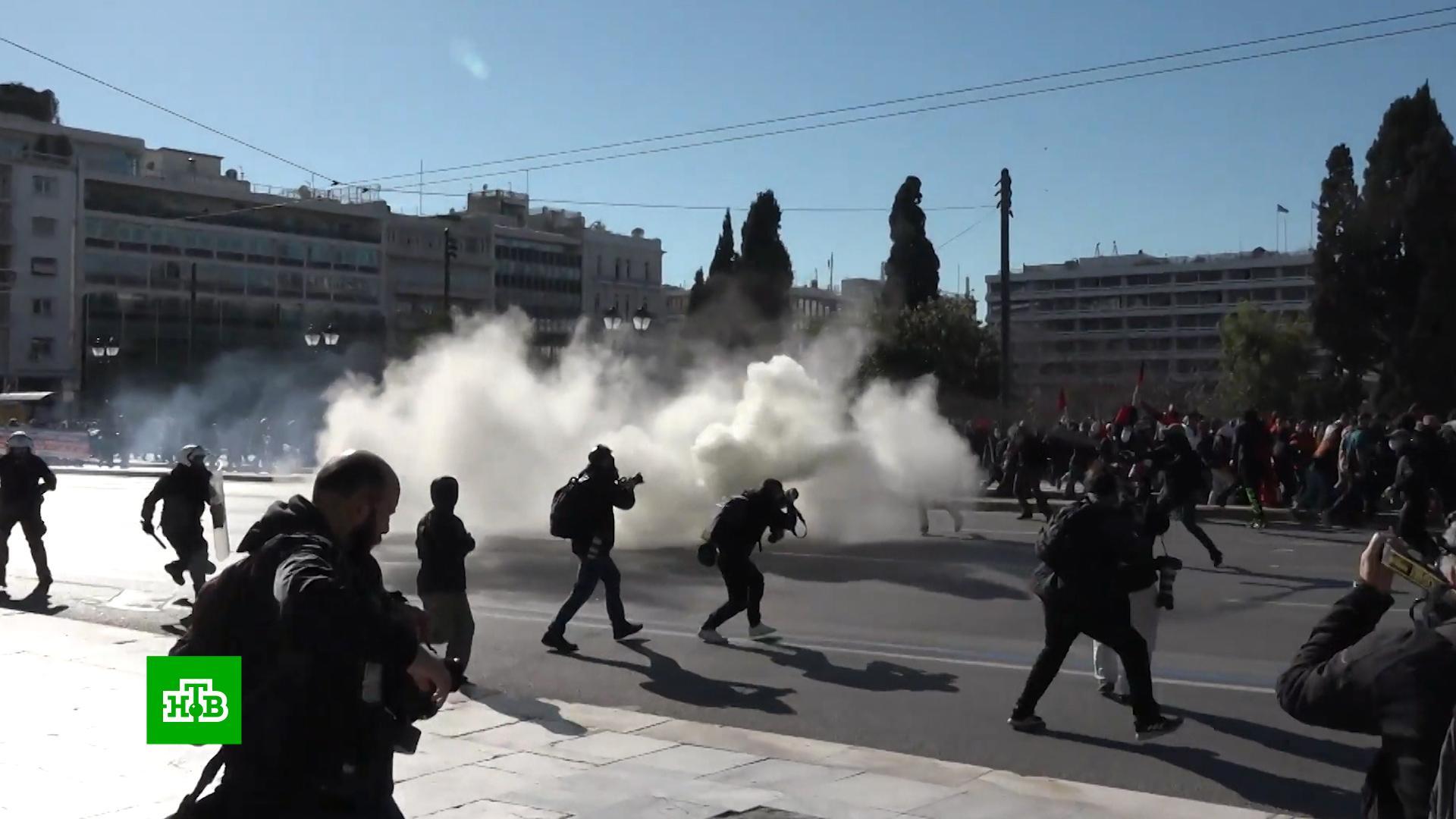Ликвидация массовых беспорядков. Афины 2008 беспорядки.